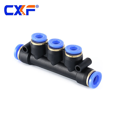CXF Brand SPWG Series 5Ways Pneumatic Pipe Fittings