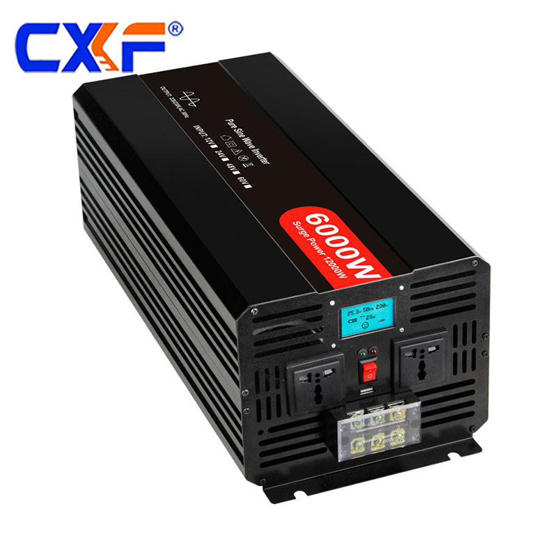 6000W Pure Sine Wave Inverter with LCD display