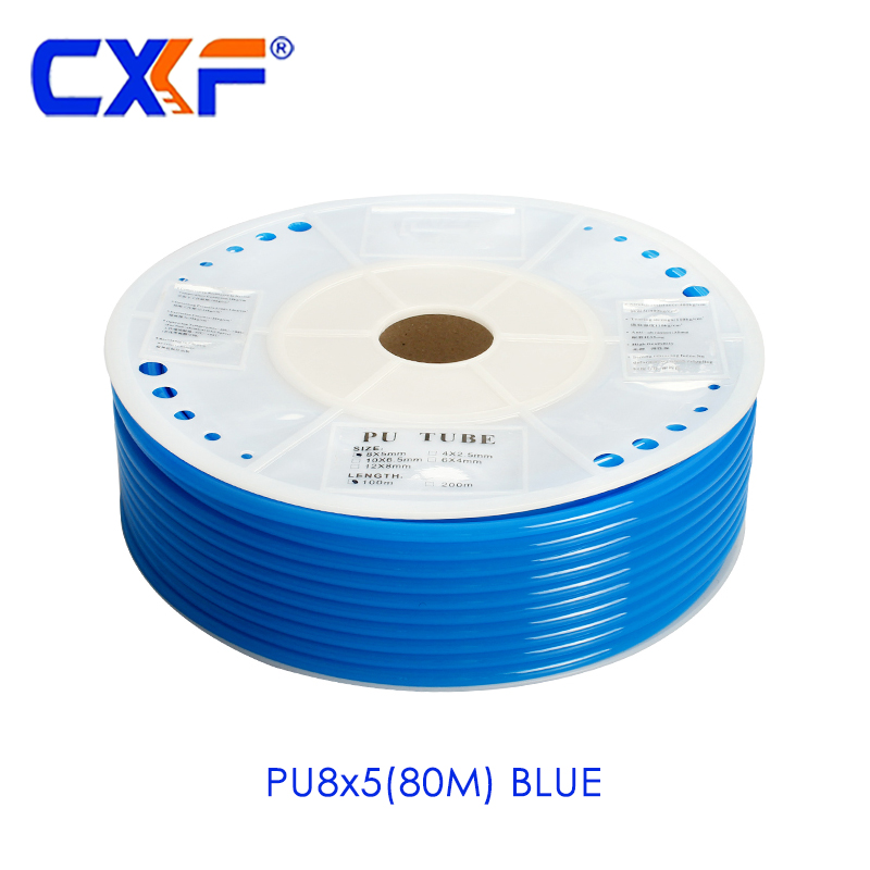 PU8x5 Blue Pneumatic Air Compressor Hose